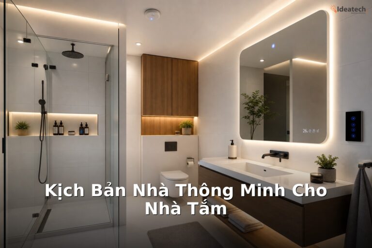 Kịch bản nhà thông minh cho nhà tắm với thiết bị IoT