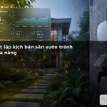 Cách thiết lập kịch bản sân vườn tránh lỗi do mưa nắng