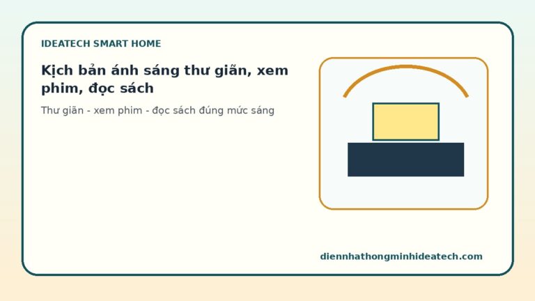 Kịch bản ánh sáng thư giãn, xem phim, đọc sách