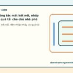 Cách xử lý công tắc mất kết nối, nhấp nháy đèn và quá tải cho chủ nhà phố